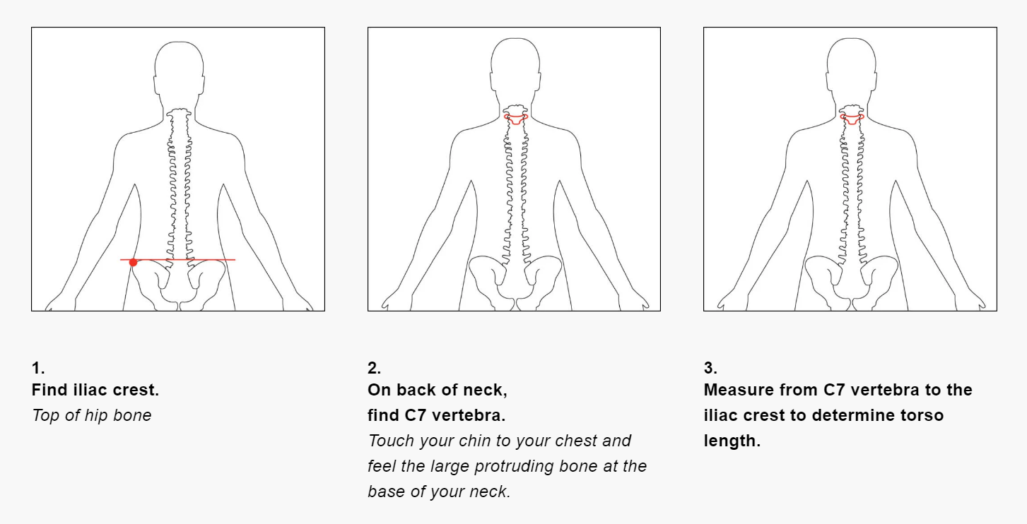 How to measure parts of torso to fit an Osprey backpack